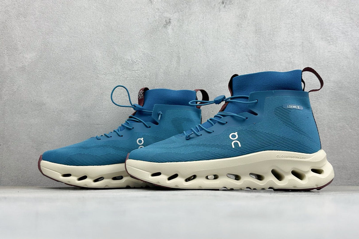 LOEWE x On Cloudtilt Hi Blue & Cream Sneakers