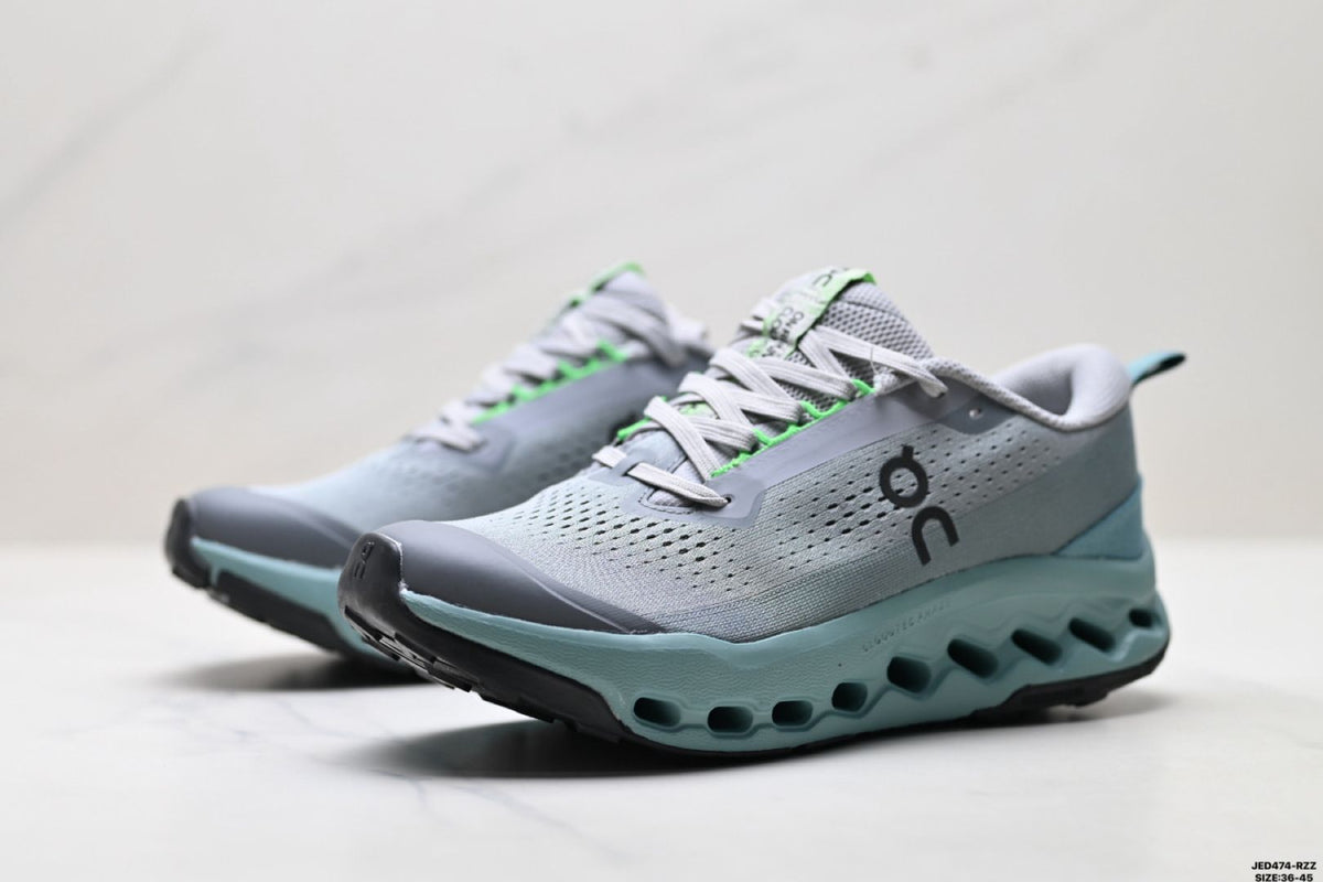 On Cloudsurfer Trail 2 WP Grey & Sage Sneakers