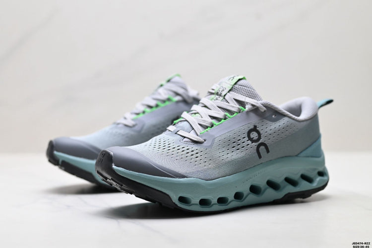On Cloudsurfer Trail 2 WP Grey & Sage Sneakers
