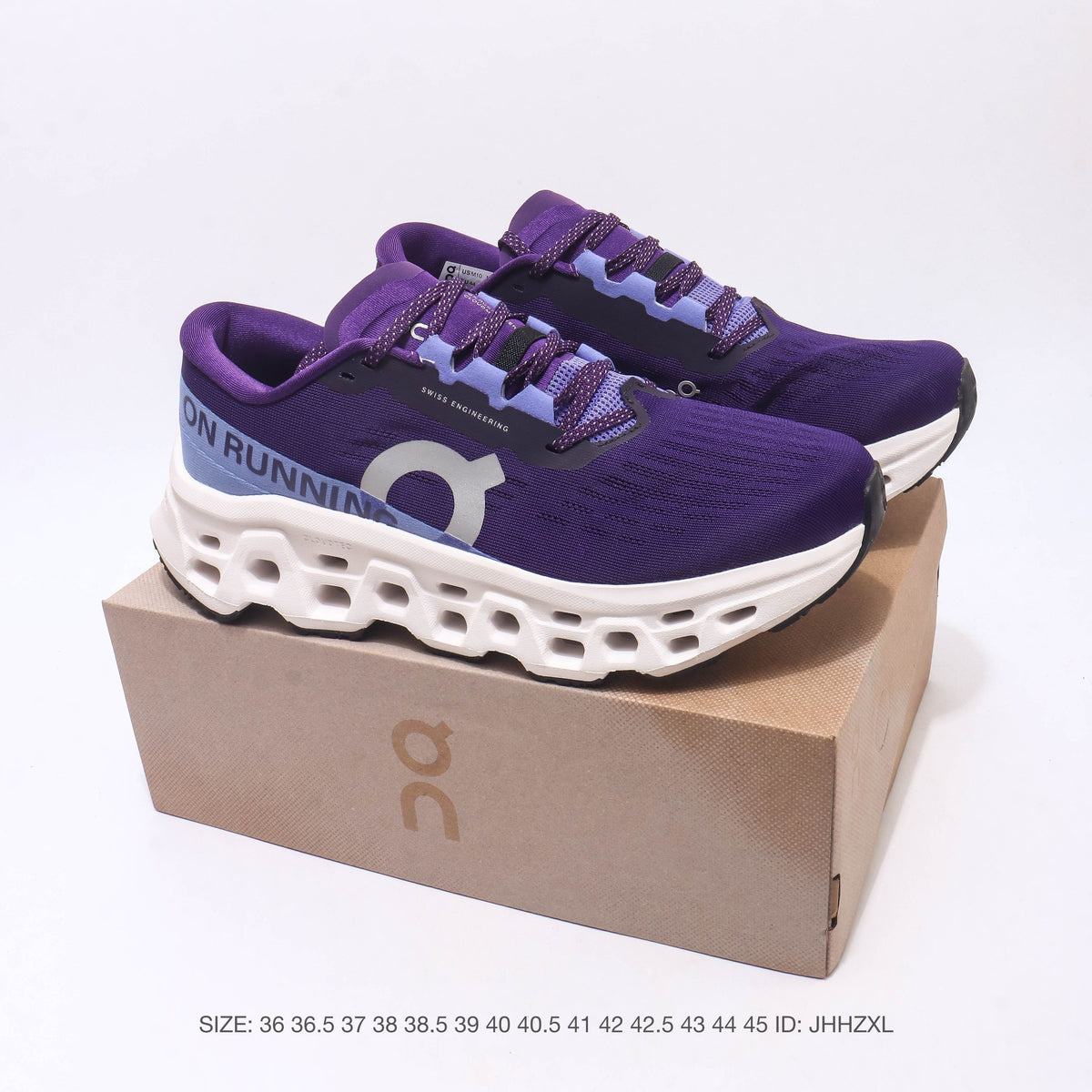 On Cloudmonster 3 Purple & White Sneakers