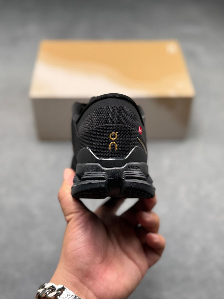 On Cloud X 4 Black Sneakers with Lime Details
