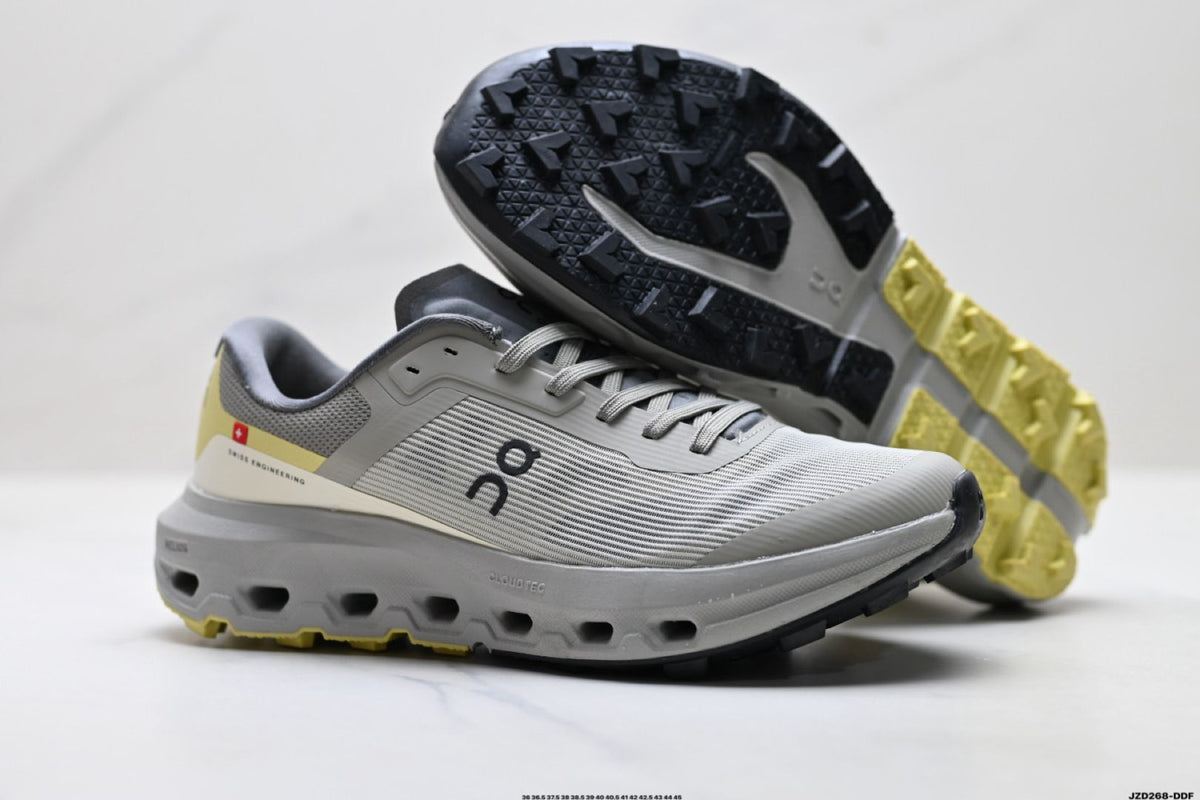 On Cloudvista 3 Grey & Lime Sneakers