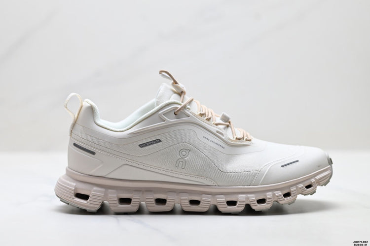 On Cloud 6 Geo White & Light Grey Sneakers