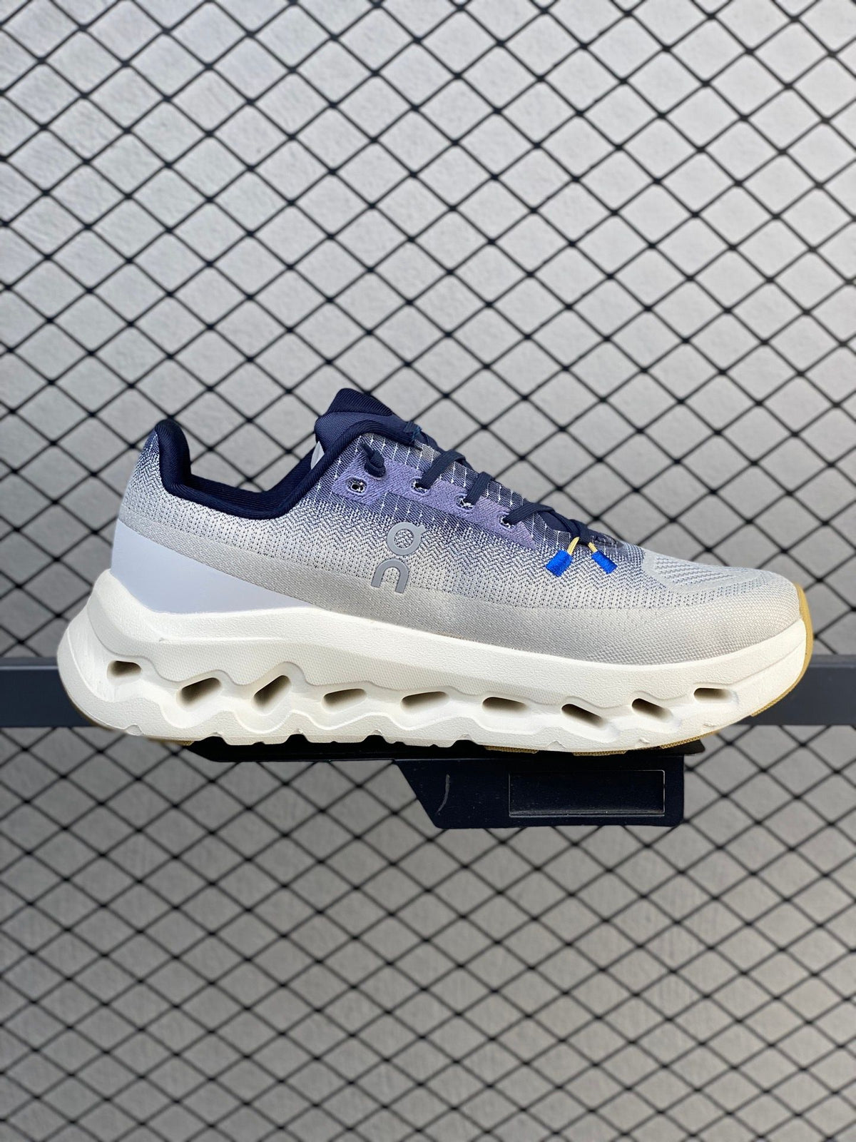 On Cloudtilt White & Navy Sneakers