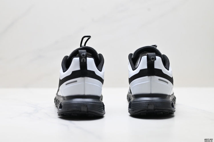 On Cloud 6 Geo Black & White Sneakers
