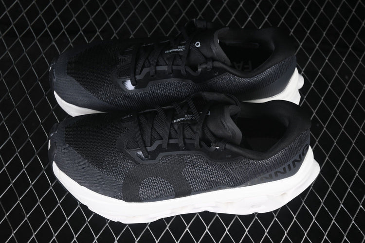 On Cloudmonster 3 Hyper Black & Ivory Sneakers