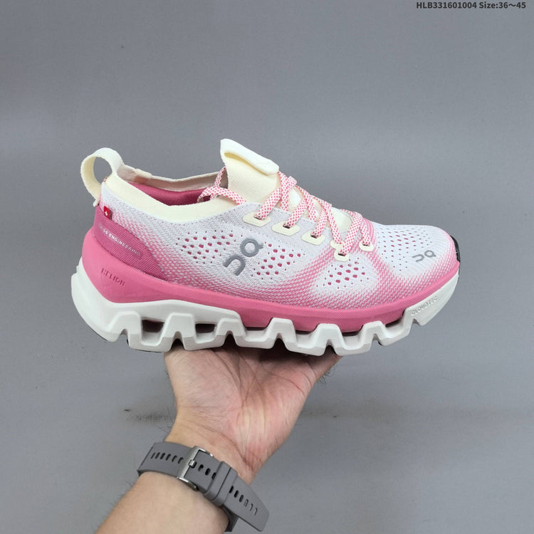 On Cloud X Tempo White & Pink Sneakers
