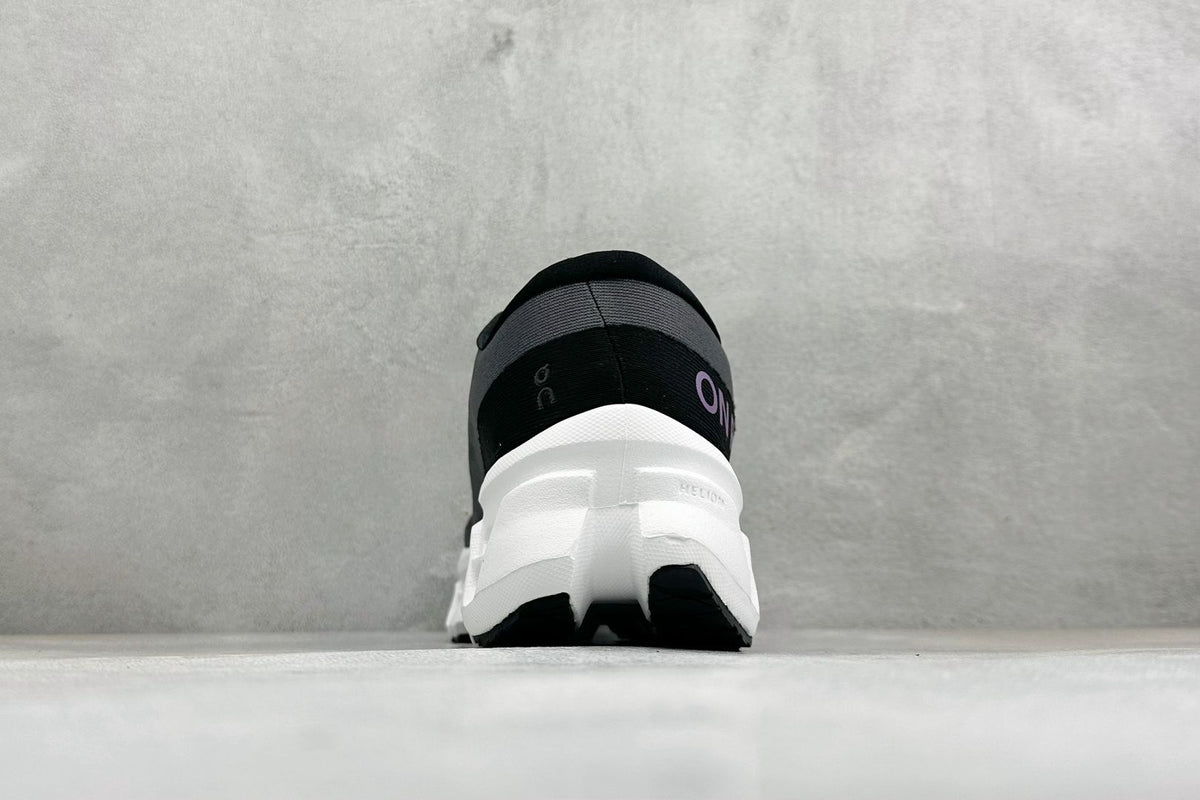 On Cloudmonster 3 Black & White Sneakers