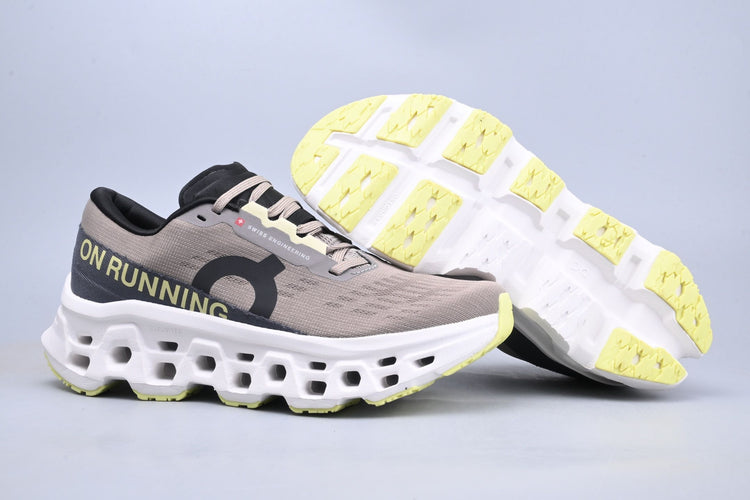 On Cloudmonster 3 Grey & Black Sneakers