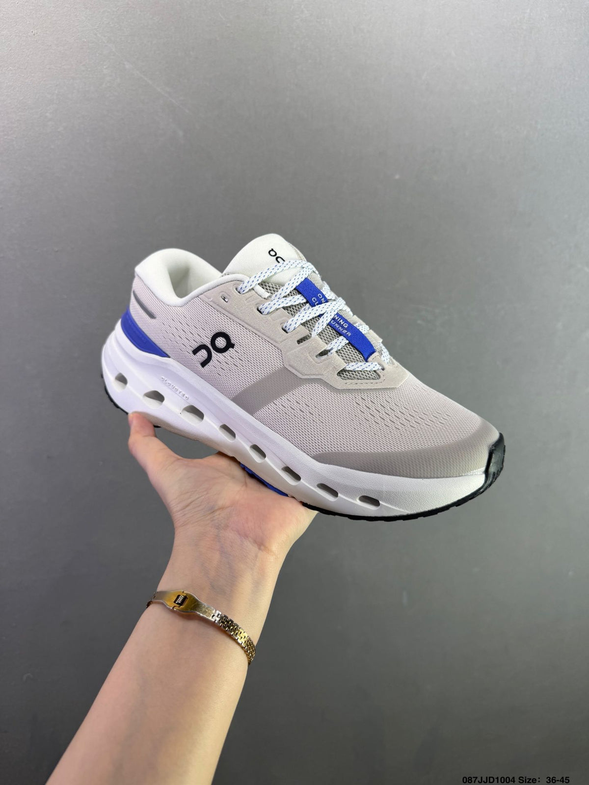 On Cloudrunner 3 White & Blue Sneakers