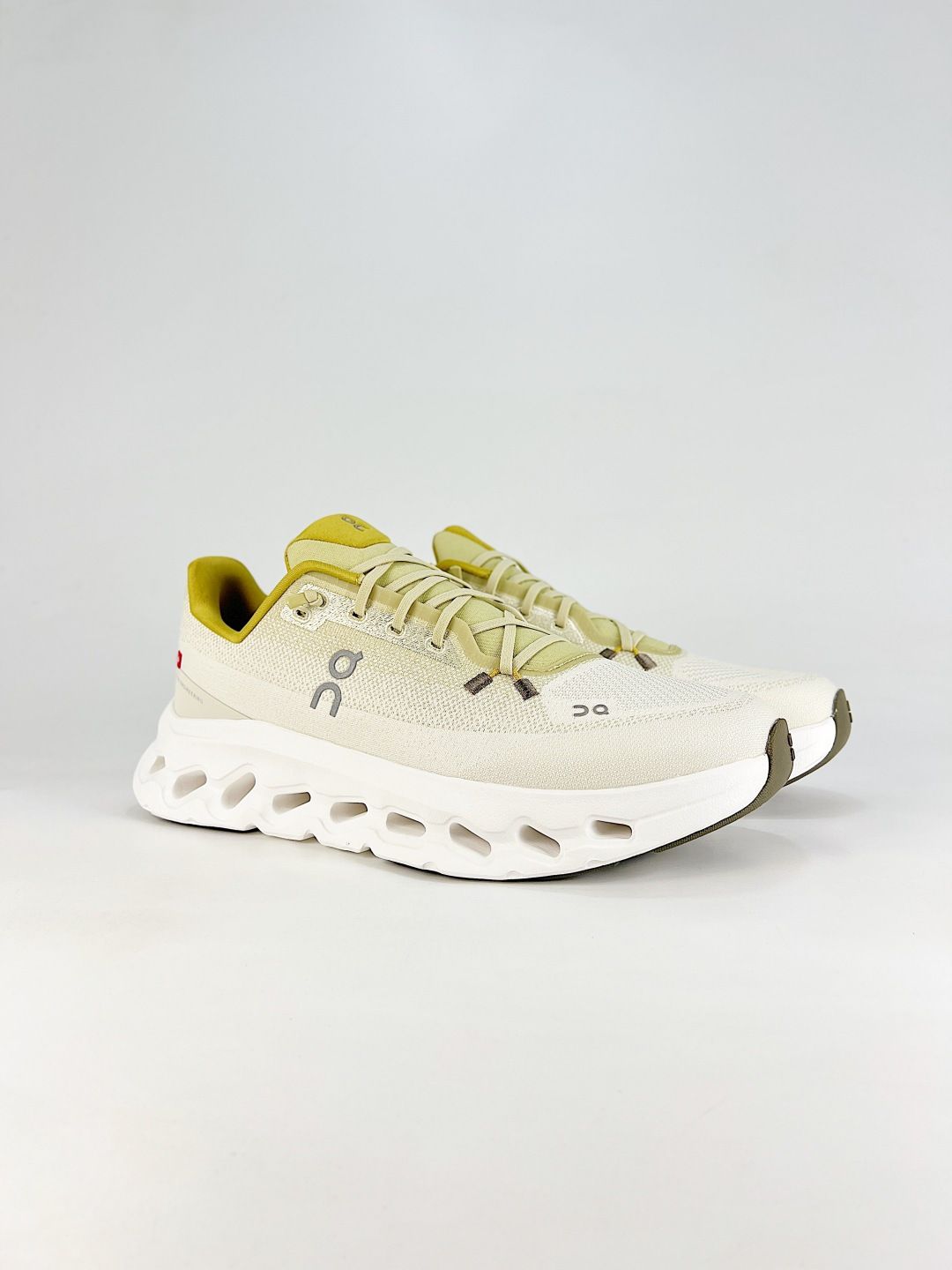 On White & Lime Sneakers Cloud X
