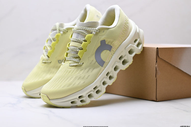 On Cloudmonster 3 Pale Lime & Cream Sneakers