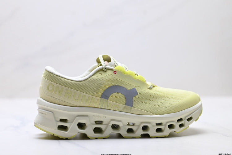 On Cloudmonster 3 Pale Lime & Cream Sneakers