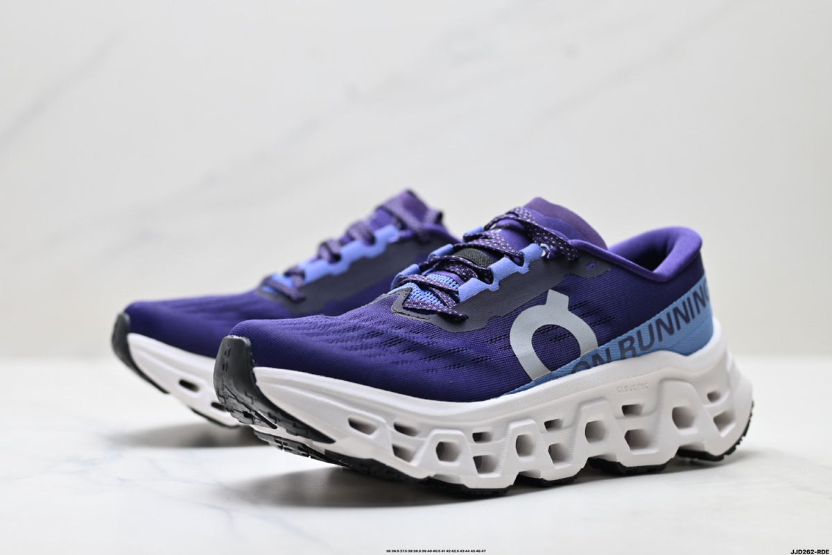 On Cloudmonster 3 Purple & White Sneakers