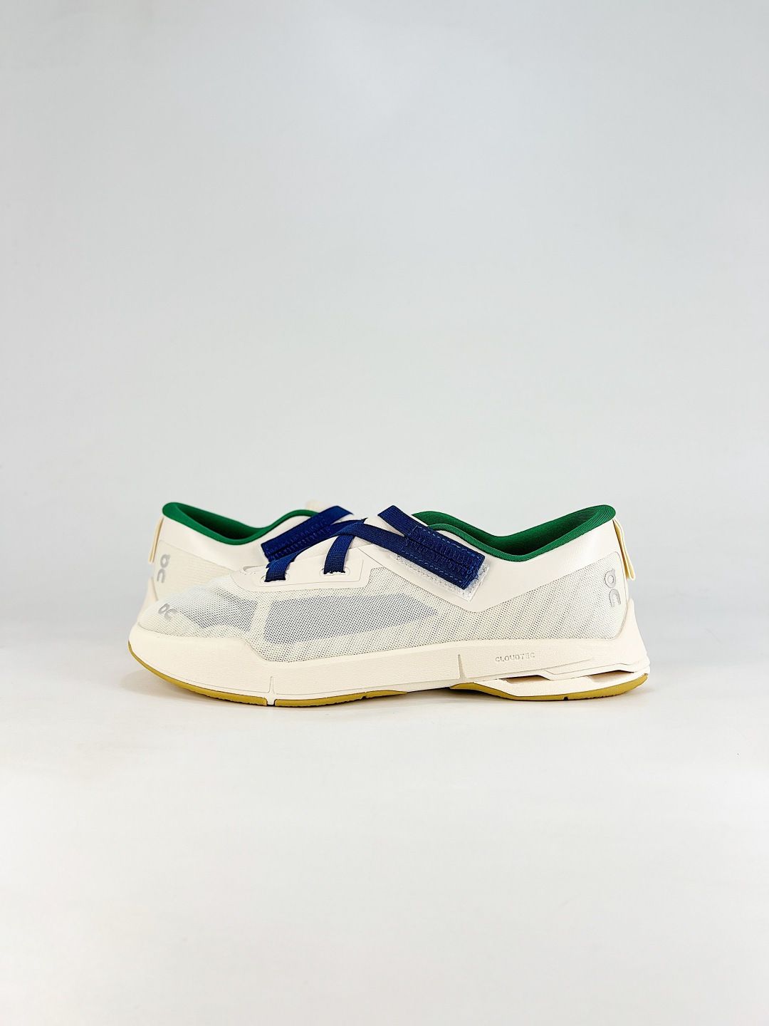 On Cloudnova Moon White & Green Sneakers