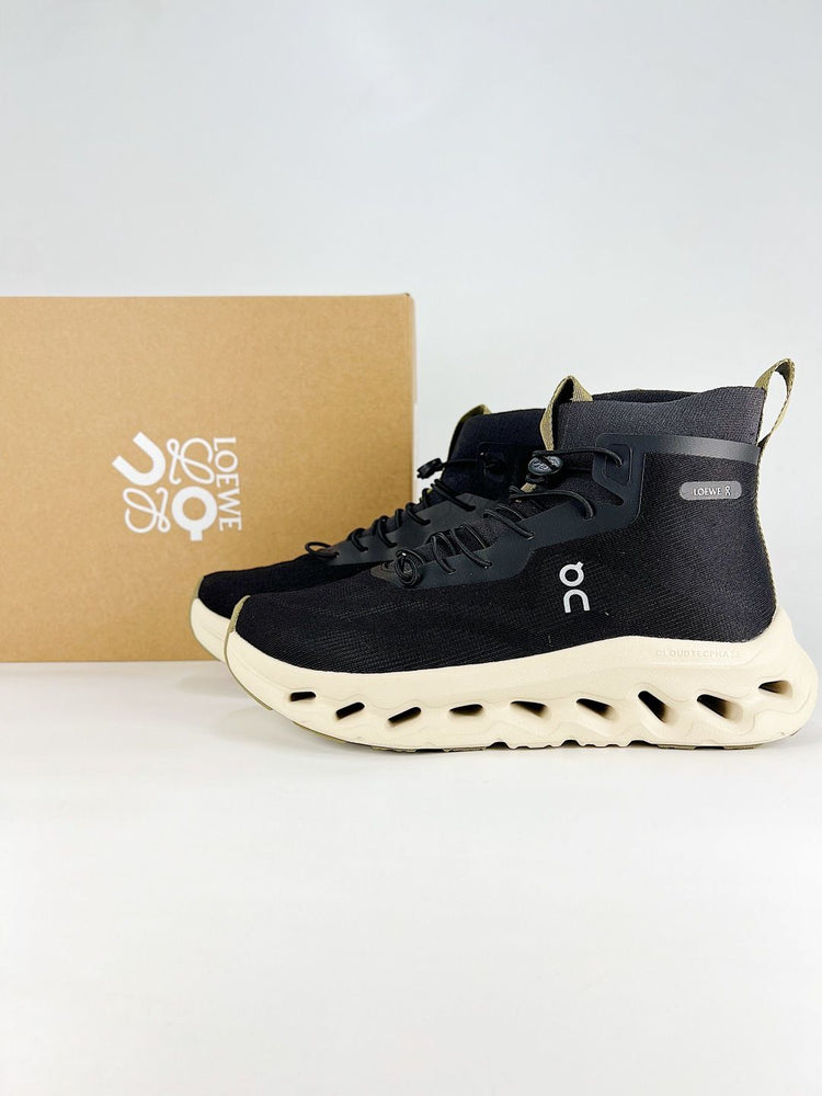 On Black & Ivory High-Top Sneakers