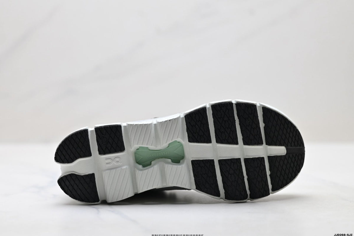 On Cloud X 4 Grey & Mint Sneakers