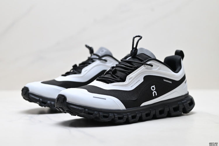 On Cloud 6 Geo Black & White Sneakers