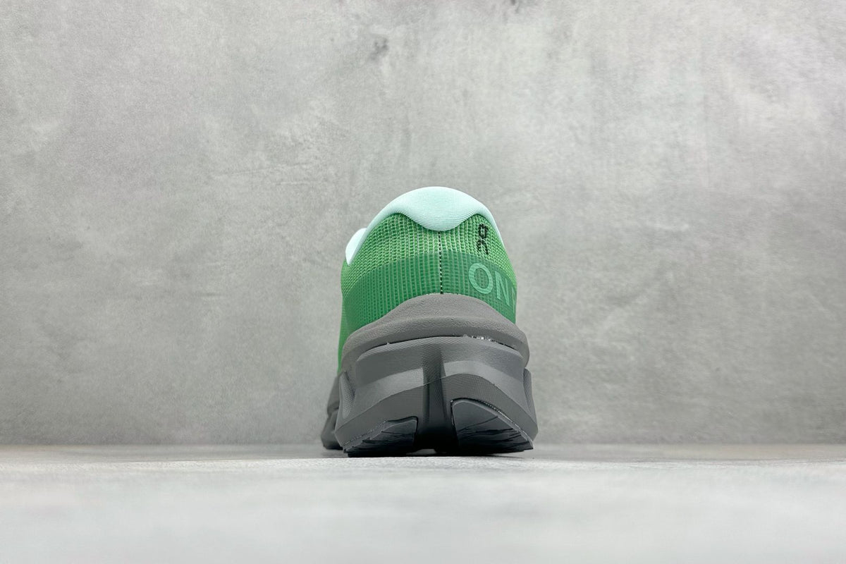On Cloudmonster Hyper Green & Charcoal Sneakers
