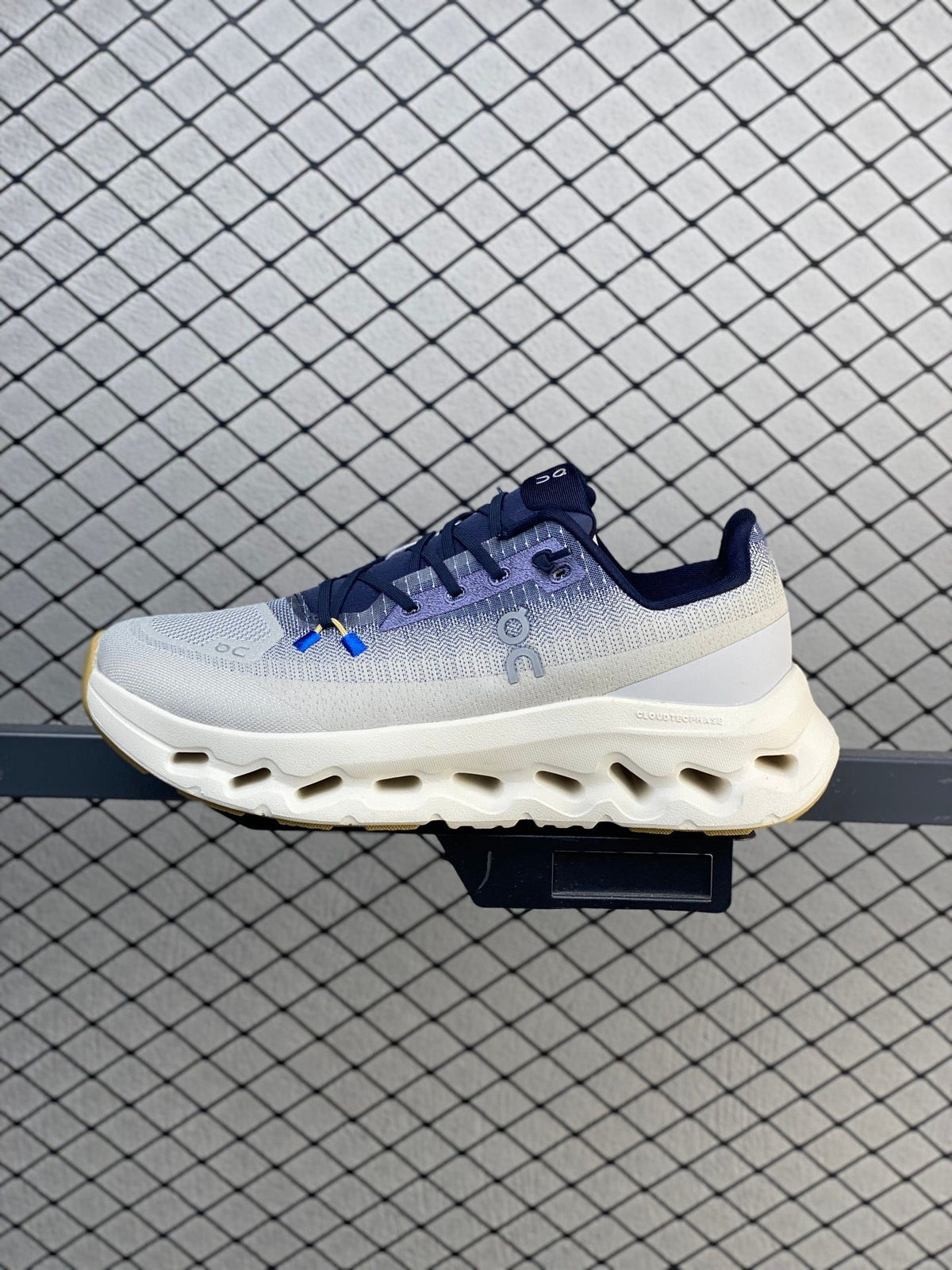 On Cloudtilt White & Navy Sneakers