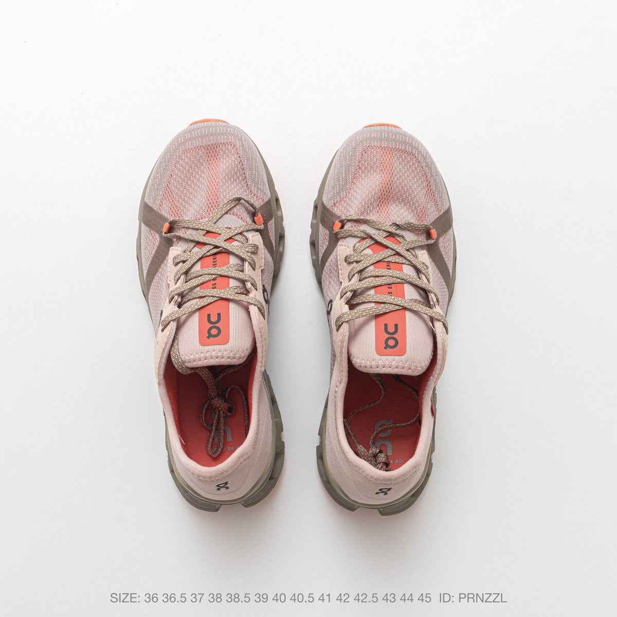On Cloud X 4 Blush Pink & Taupe Sneakers