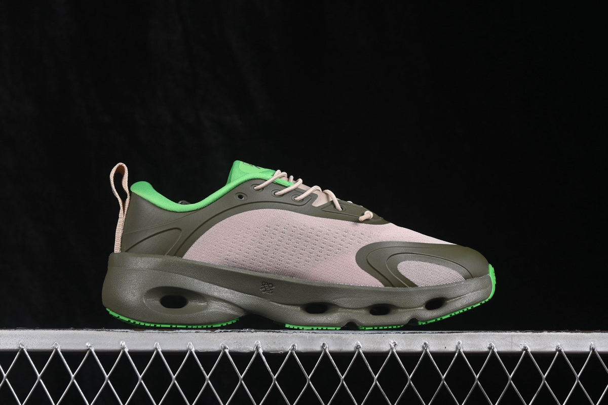 LOEWE x On Cloudsolo Taupe & Green Sneakers