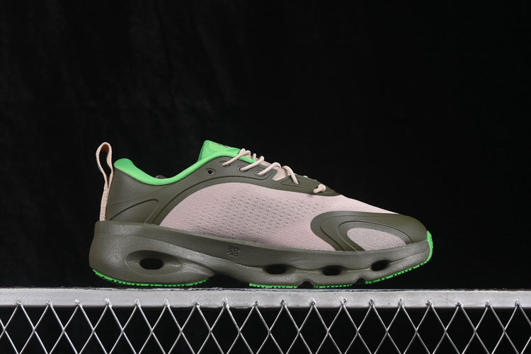 LOEWE x On Cloudsolo Taupe & Green Sneakers