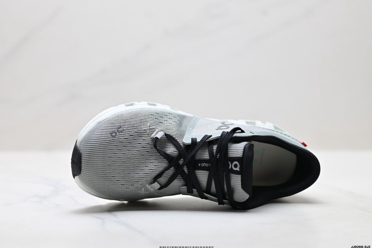 On Cloud X 4 Grey & Mint Sneakers