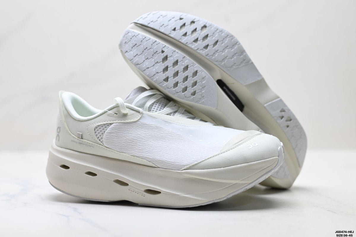 On Cloudboom Volt White & Grey Sneakers