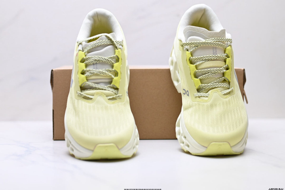 On Cloudmonster 3 Pale Lime & Cream Sneakers