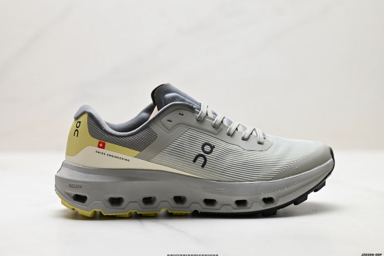 On Cloudvista 3 Grey & Lime Sneakers