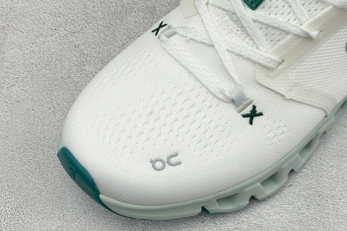 On Cloud X 5 White & Mint Sneakers