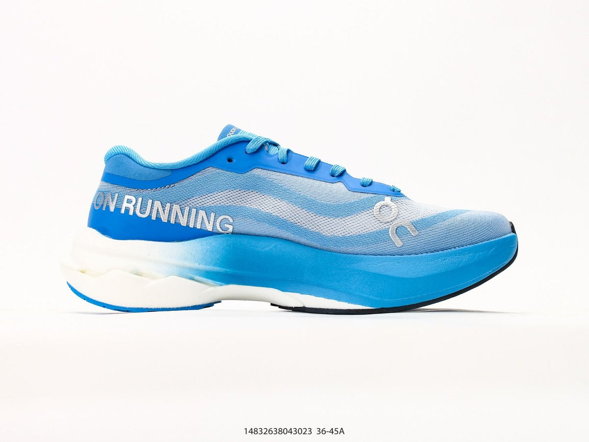 On Cloudmonster Hyper Blue & White Sneakers