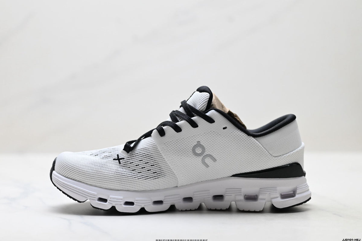 On Cloud X 4 White & Black Sneakers
