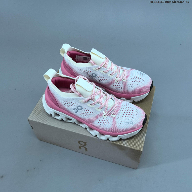 On Cloud X Tempo White & Pink Sneakers