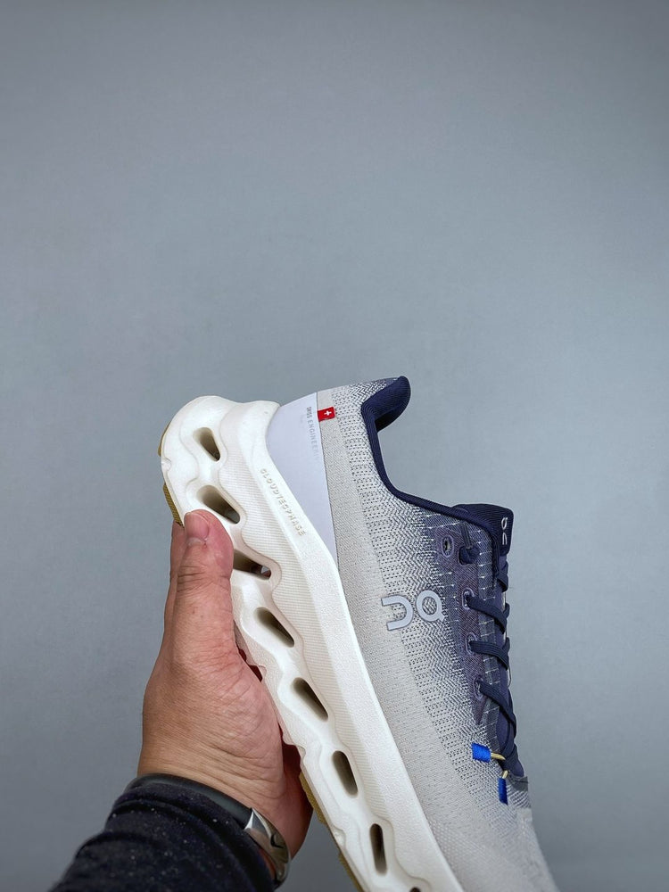On Cloudtilt White & Navy Sneakers