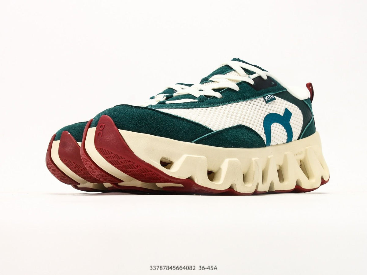 On Cloudswift K-Tech 2 Green & Cream Sneakers