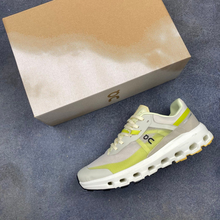 On Cloudvista 2 Cream & Lime Sneakers