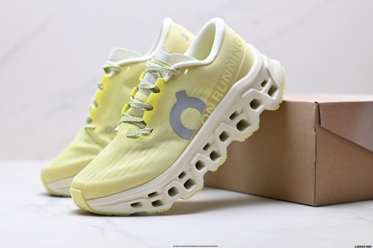 On Cloudmonster 3 Lime & Cream Sneakers