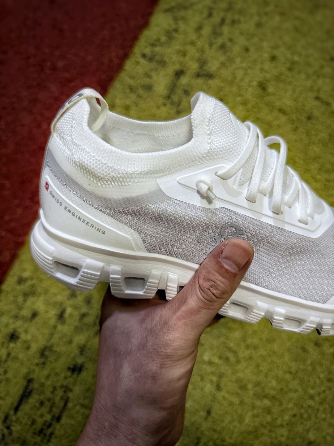 On Cloudultra White & Light Grey Sneakers