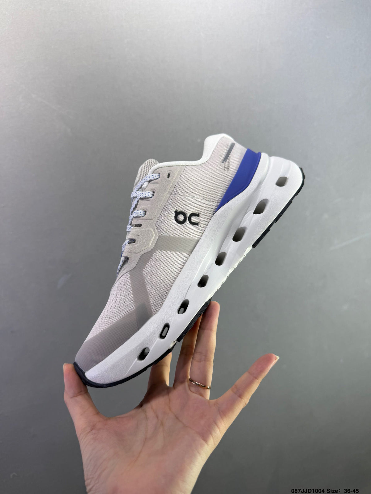 On Cloudrunner 3 White & Blue Sneakers