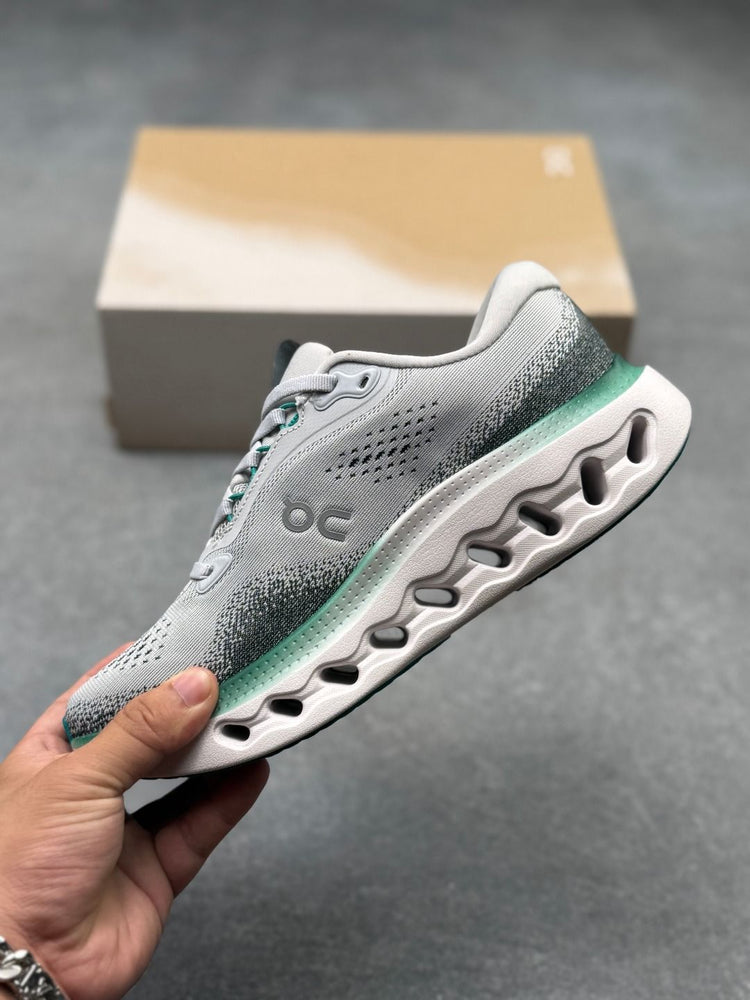 On Cloudsurfer 3 Light Grey & Sage Sneakers