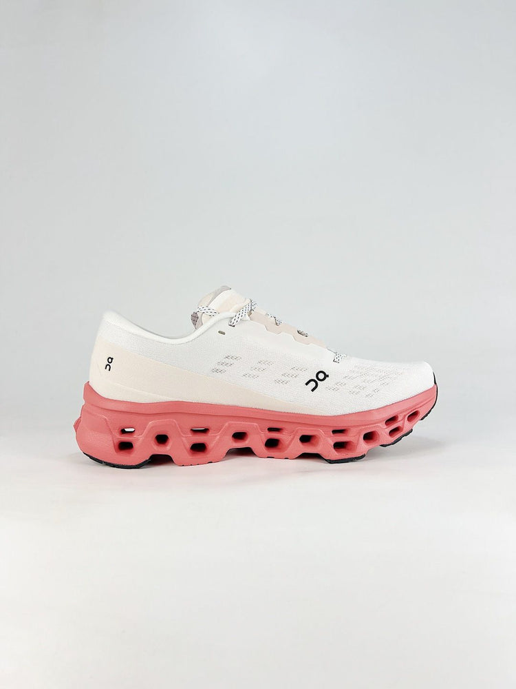 On Cloudmonster 3 Hyper White & Coral Sneakers