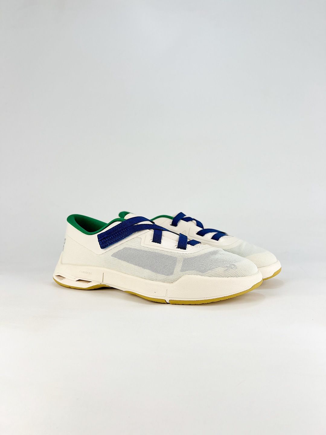 On Cloudnova Moon White & Green Sneakers
