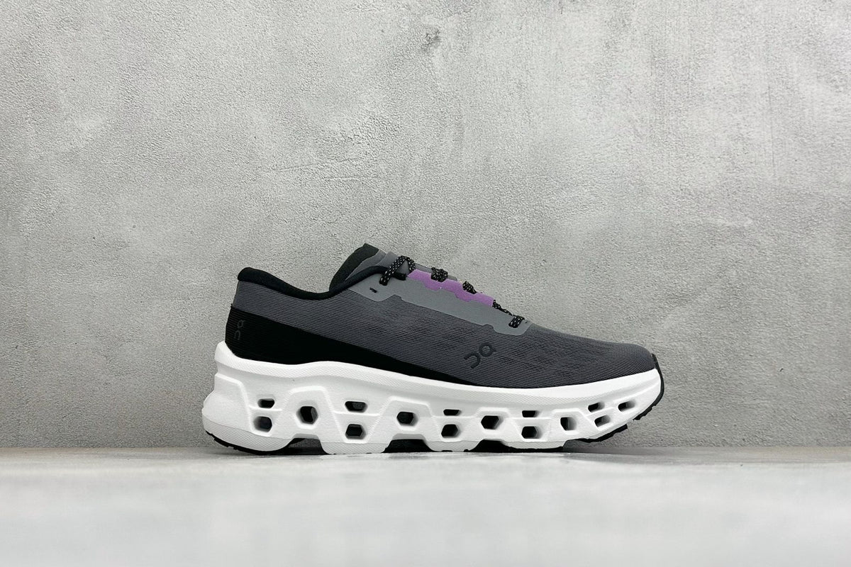 On Cloudmonster 3 Black & White Sneakers