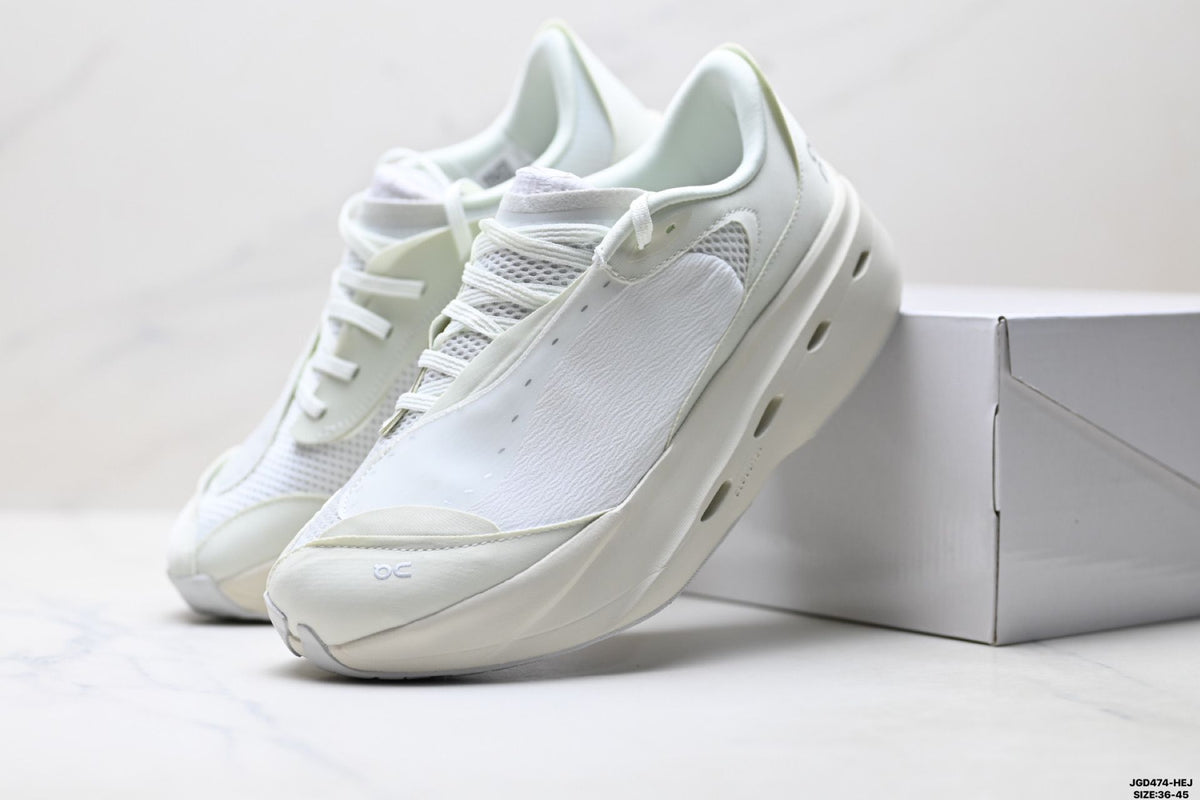 On Cloudboom Volt White & Grey Sneakers