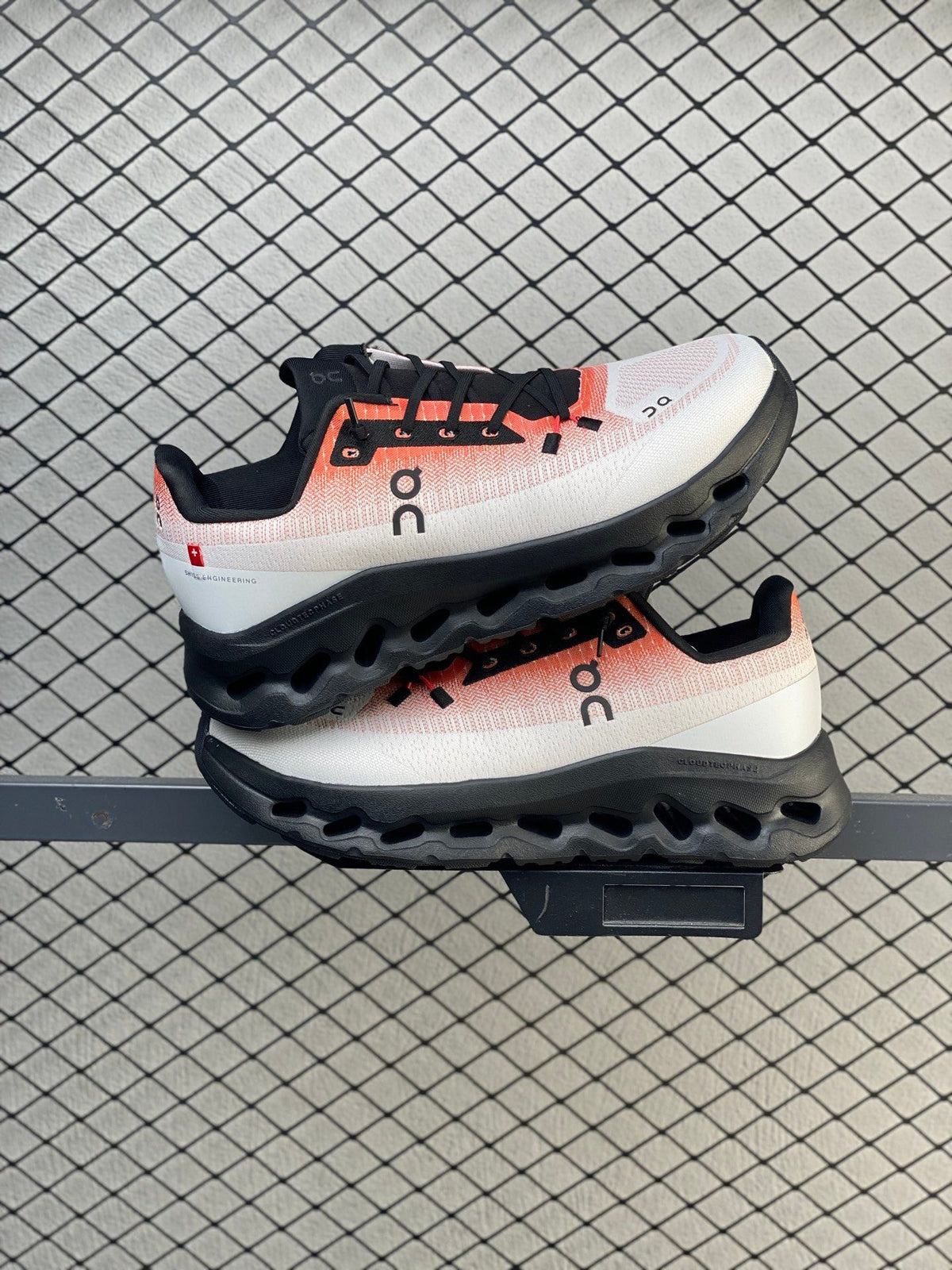On Cloudtilt White & Coral Sneakers