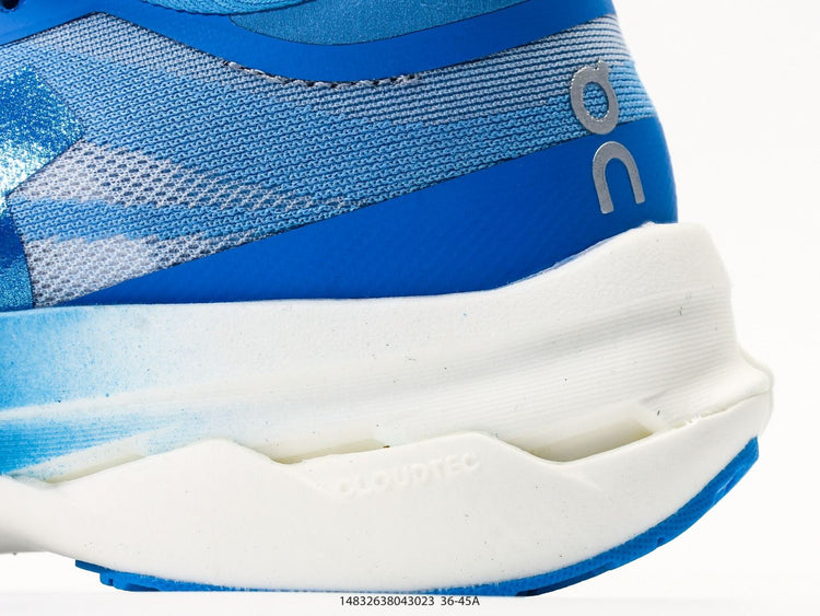 On Cloudmonster Hyper Blue & White Sneakers
