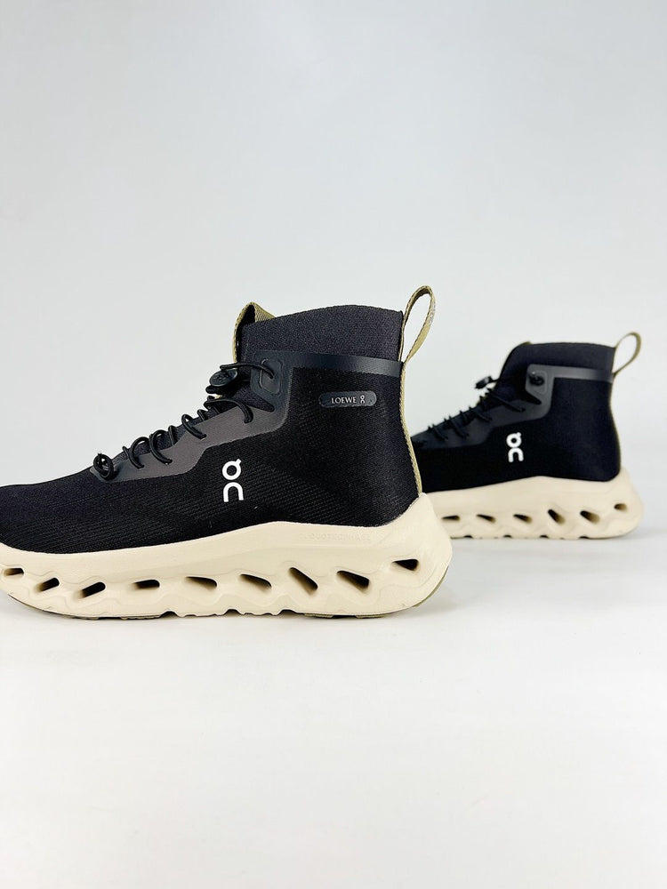 On Black & Ivory High-Top Sneakers