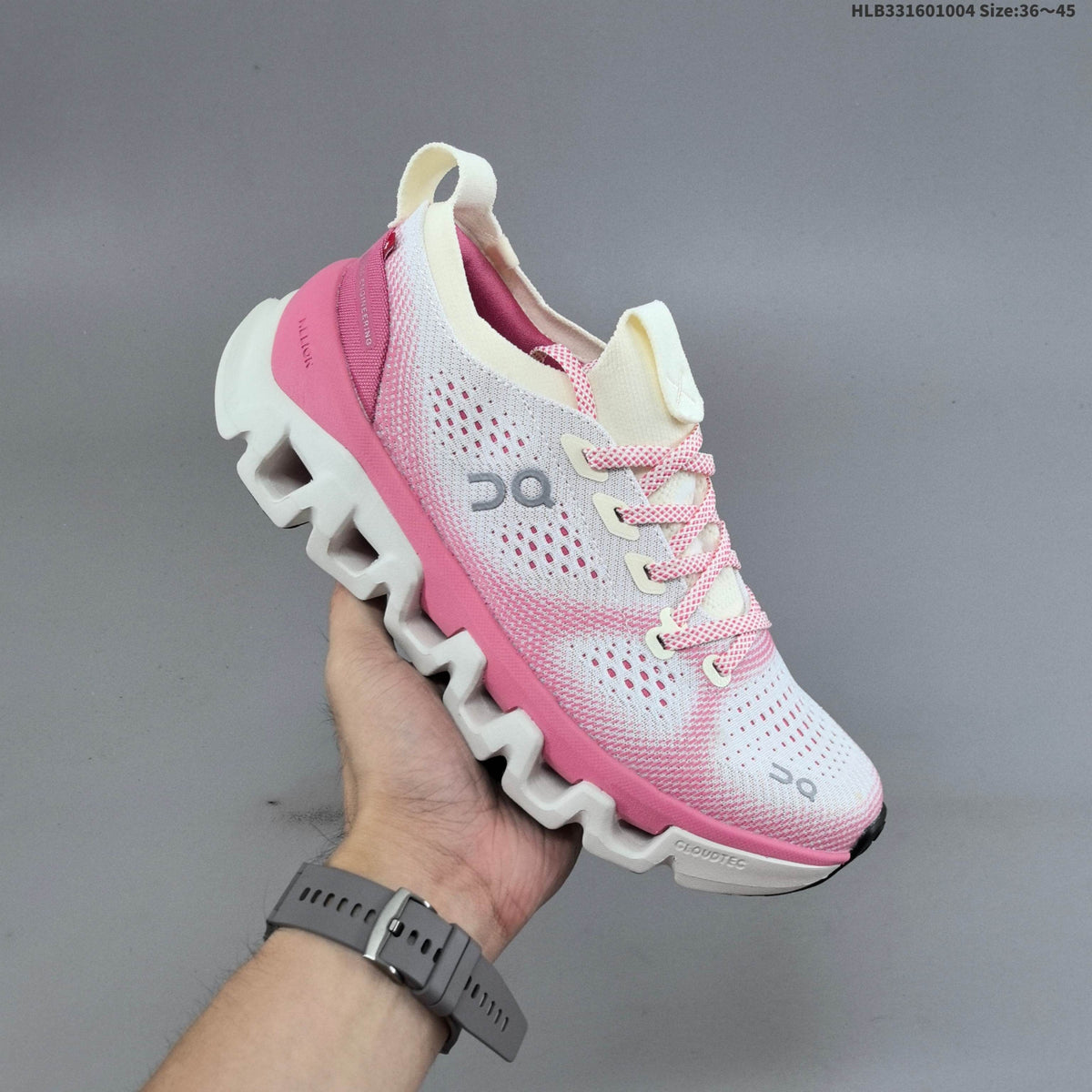 On Cloud X Tempo White & Pink Sneakers